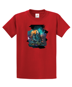 Old colurful gost house Unisex Kids And Adults T-Shirt
